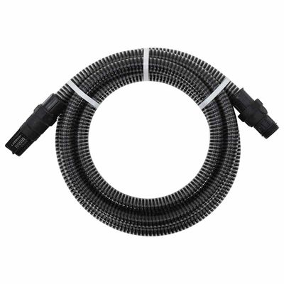 vidaXL Odsávacia hadica s PVC spojkami, čierna 1" 10 m, PVC