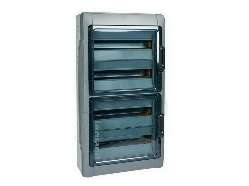 Rozvádzač Legrand Plexo 601988 IP65 plastový 4x18 stěnový / prehliadateľné dvere