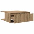 vidaXL Konferenčný stolík dub artisan 80 x 80 x 31 cm Kompozitné drevo