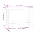 vidaXL Pracovná lavica sivá 110x50x80 cm masívna borovica