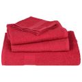 vidaXL Osušky do kúpeľne FROGN 2 ks červené 100x150 cm 360 g/m²