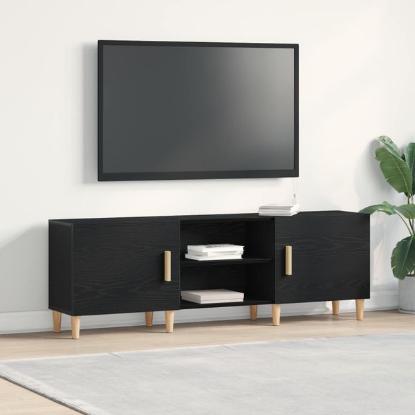 vidaXL TV skrinka Čierny dub 150 x 30 x50 cm Kompozitné drevo