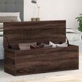 vidaXL Úložný box hnedý dub 90x35x35 cm kompozitné drevo
