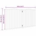 vidaXL Brána pre psa skladacia 2 panely 160 cm topoľové drevo