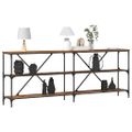 vidaXL Konzolový stôl Staré drevo 200 x 30 x 75 cm Kompozitné drevo