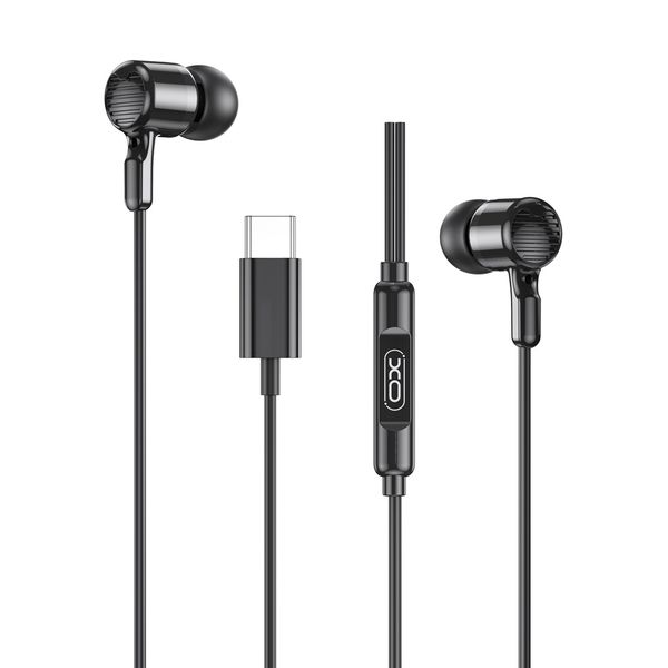 Drôtové slúchadlá XO EP81 USB-C čierne