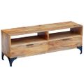 vidaXL TV stolík z mangového dreva, 120 x 35 x 45 cm