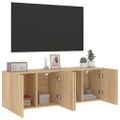 vidaXL TV skrinky nástenné 2 ks dub sonoma 60x30x41 cm