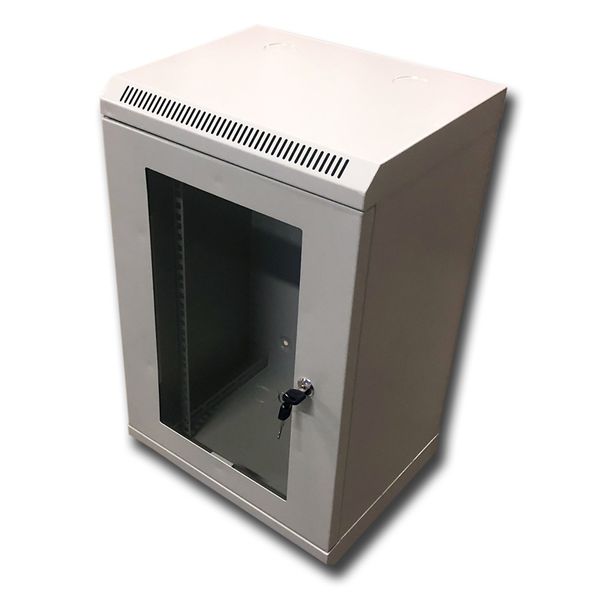10'' rack jednodielny 12U/280 DATACOM šedý Skl.dv.