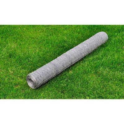 vidaXL Drôtené pletivo, pozinkovaná oceľ 25x0,75 m, strieborné