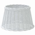 vidaXL Tienidlo na lampu biele Ø45x28 cm prútené