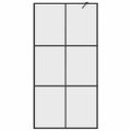 vidaXL Sprchová zástena s priehľadným ESG sklom 100x195 cm čierna