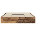 vidaXL Otomanový posteľný rám Staré drevo 203 x 120 x 25 cm