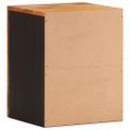 vidaXL Kúpeľňová umývadlová skrinka hnedo-čierna masívny mangovník