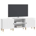 vidaXL TV skrinka 150 x 31 x 50 cm Biela s vysokým leskom