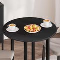 vidaXL Vrchná doska Ø 70 x 1,5 cm Okrúhly Kompozitné drevo Čierna