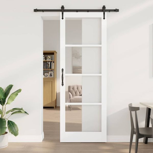 vidaXL Posuvné dvere ORKDAL Biela 83 x 232 cm