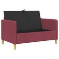 vidaXL Sofa s úložným priestorom Víno červené 122 x 78 x 87 cm