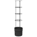 vidaXL Pestovateľ paradajok Čierna Ø 32 x 127 cm PP
