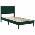 vidaXL Rám postele s matracom Tmavozelená 80 x 200 cm Zamat