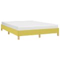 vidaXL Posteľ bez matraca zelená 140x190 cm látka