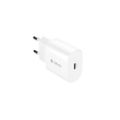 Nabíjačka Devia do steny Rocket PD 20W 1x USB-C biela + kábel USB-C - Lightning