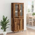 vidaXL Highboard Staré drevo 69,5 x 34 x 90 cm Kompozitné drevo