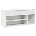 vidaXL Lavička na topánky Biela 102x30,5x45 cm Engineered Wood