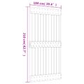 vidaXL Posuvné dvere 100 x 210 cm Prírodná a biela