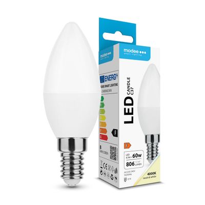 Modee LED Candle žiarovka C37 8,5W E14 806lm neutrálna biela (ML-C4000K8,5WN)