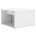 vidaXL Zasúvacie stolíky 3 ks, biele 60x60x38 cm, kompozitné drevo