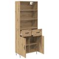 vidaXL Highboard 2 ks Remeselný dub 69,5 x 34 x 180 cm
