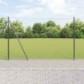 vidaXL Hexagonálne oplotenie s betónovým podstavcom 10 x 1,4 m Sivá