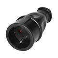 Zásuvka priama ORNO OR-AE-13258 gumová, čierna