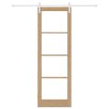 vidaXL Posuvné dvere ORKDAL Prírodná 78 x 232 cm