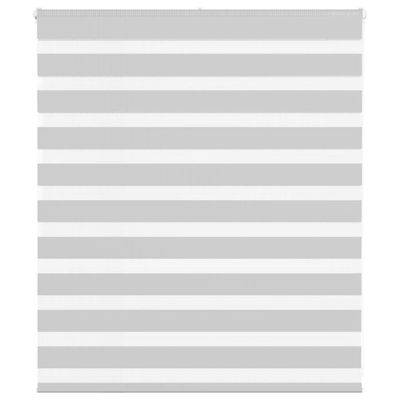 vidaXL Zebra roleta svetlosivá 120x100cm šírka látky 115,9cm polyester
