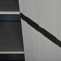 vidaXL Záhradná úložná skriňa s 3 policami sivá a čierna 68x40x168 cm