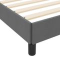 vidaXL Posteľ s pružinovým rámom Tmavo šedá 120 x 190 cm látka