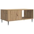 vidaXL Konferenčný stolík Dub artisan 90 x 50 x 40 cm Kompozitné drevo