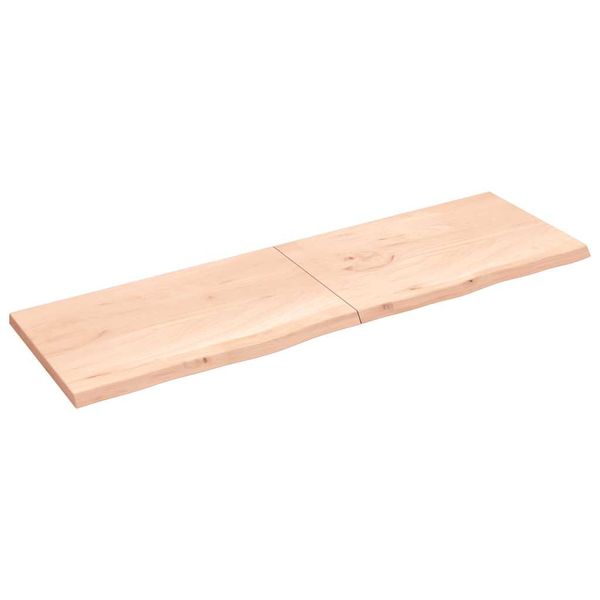 vidaXL Stolová doska 200x60x(2-4) cm neošetrený dubový masív
