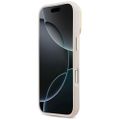 Puzdro Guess Grained Big 4G & Stand Camera pre iPhone 17 Pro ružové