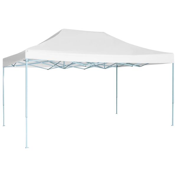 vidaXL Skladací párty stan 3x4,5 m, biely