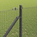 vidaXL Zváraný drôtový plot s hrotmi 25 x 1,2 m Oceľ s PVC povrchom