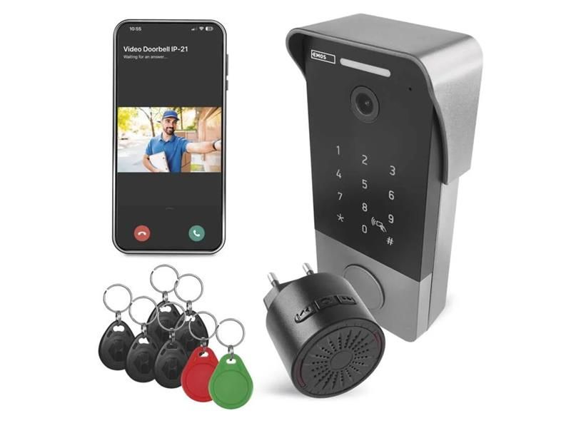 Videozvonček GoSmart EMOS IP-21PoE WiFi Tuya