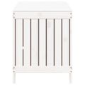 vidaXL Záhradný úložný box biely 115x49x60 cm masívna borovica