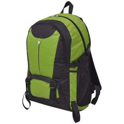 vidaXL Turistický batoh, 40 l, čierno-zelený
