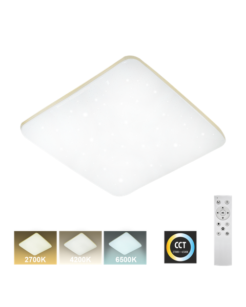 LED stropní svítidlo TR-614S - MANA 36W 3420lm 43x43cm CCT + ovladač Trixline