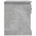vidaXL Nočné stolíky 2 ks betónovo sivé 39x39x47,5 cm spracované drevo