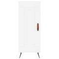 vidaXL Komoda biela 34,5x34x90 cm spracované drevo
