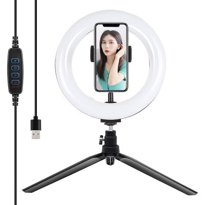 Statívový držiak Puluz s 20 cm LED krúžkom Vlogging PKT3073B